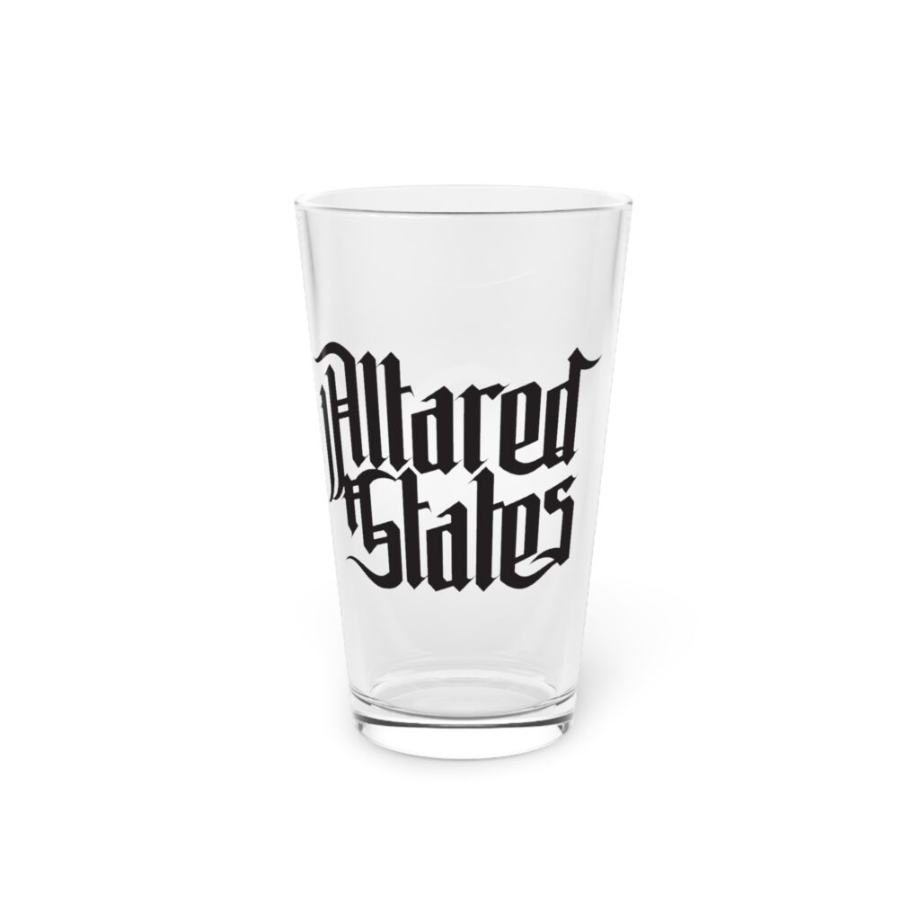 Altared States Pint Glass, 16oz