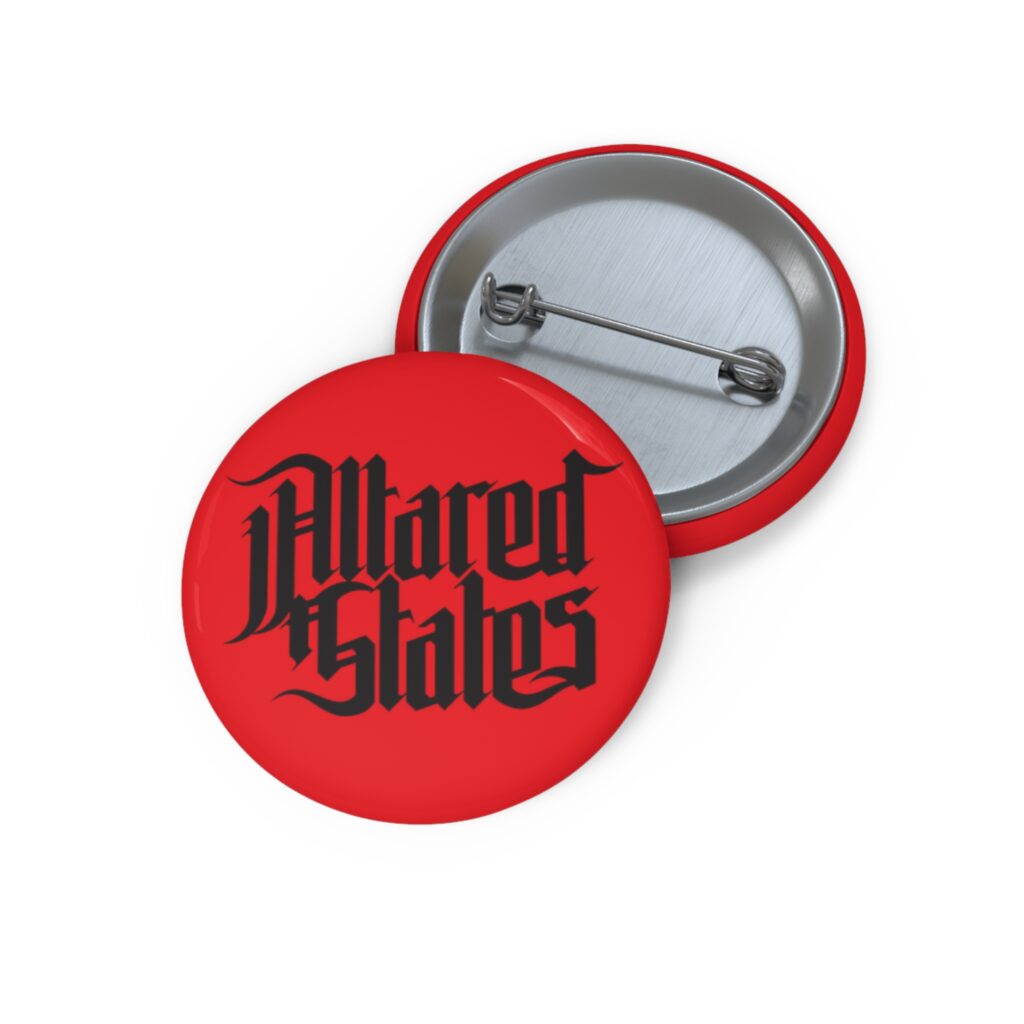 Altared States pin [red]
